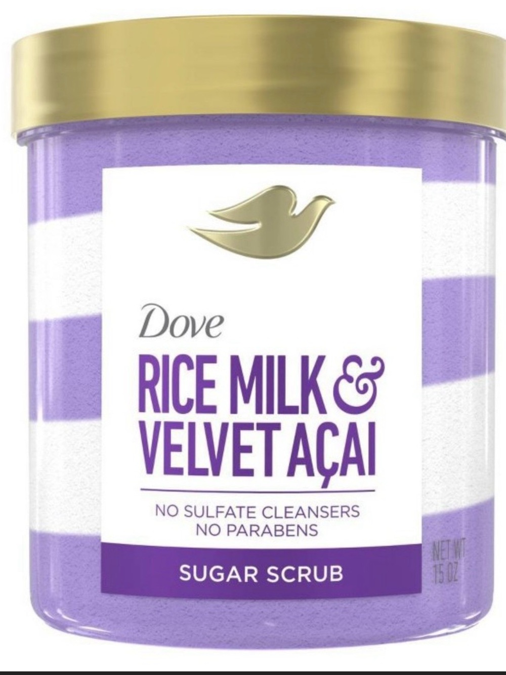 Dove Rice Milk & Velvet Açaí Sugar Scrub